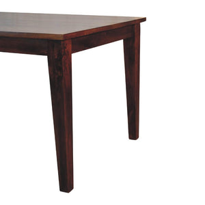 Chestnut Dining Table | Solid Mango Wood | Artisan-Crafted Design