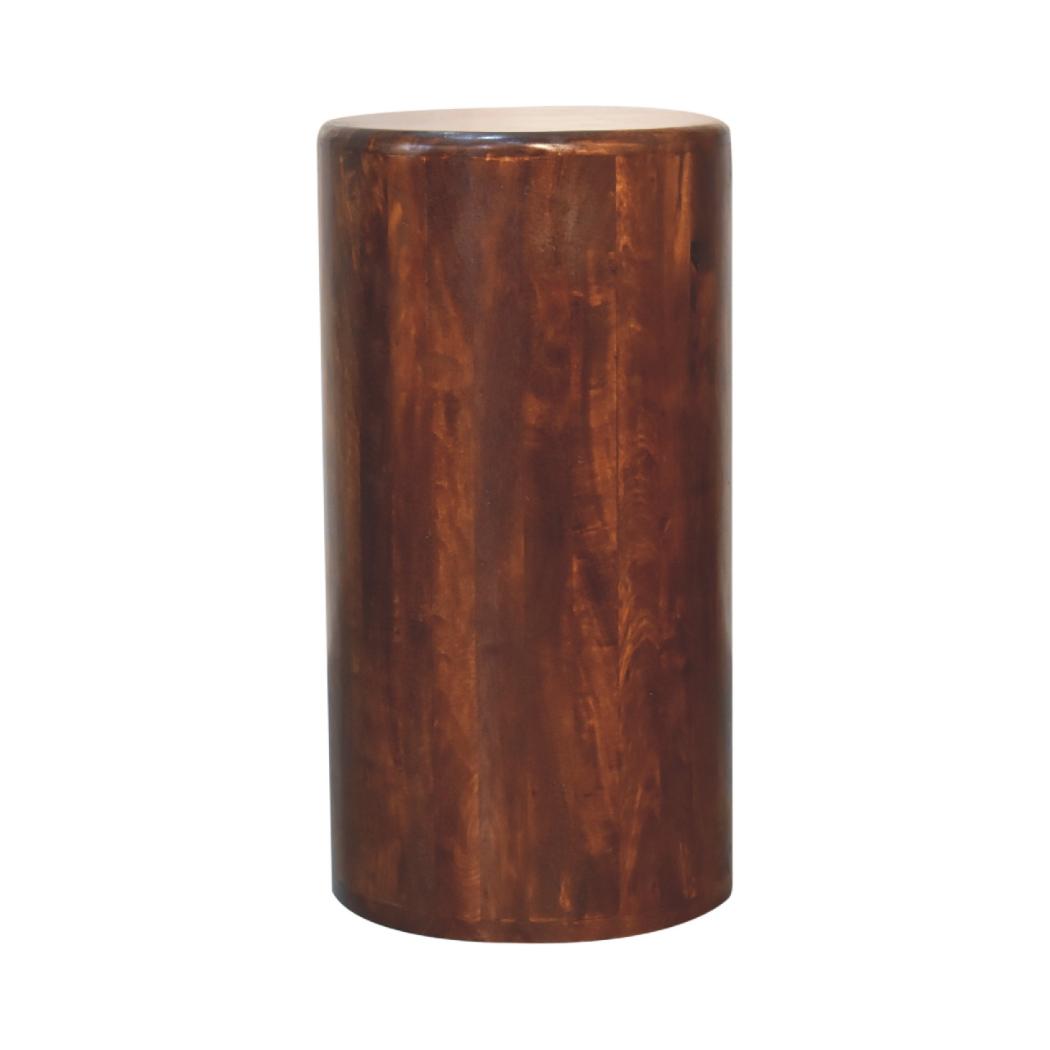 Chestnut Drum Chest | Solid Mango Wood | Rounded Drum Profile