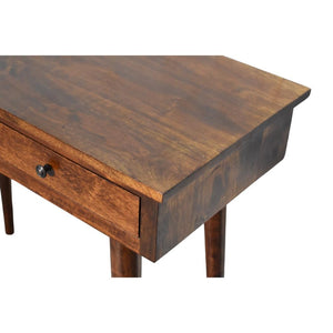 Chestnut Hallway 2 Drawer Console Table | Solid Mango Wood | 2 Drawer Storage