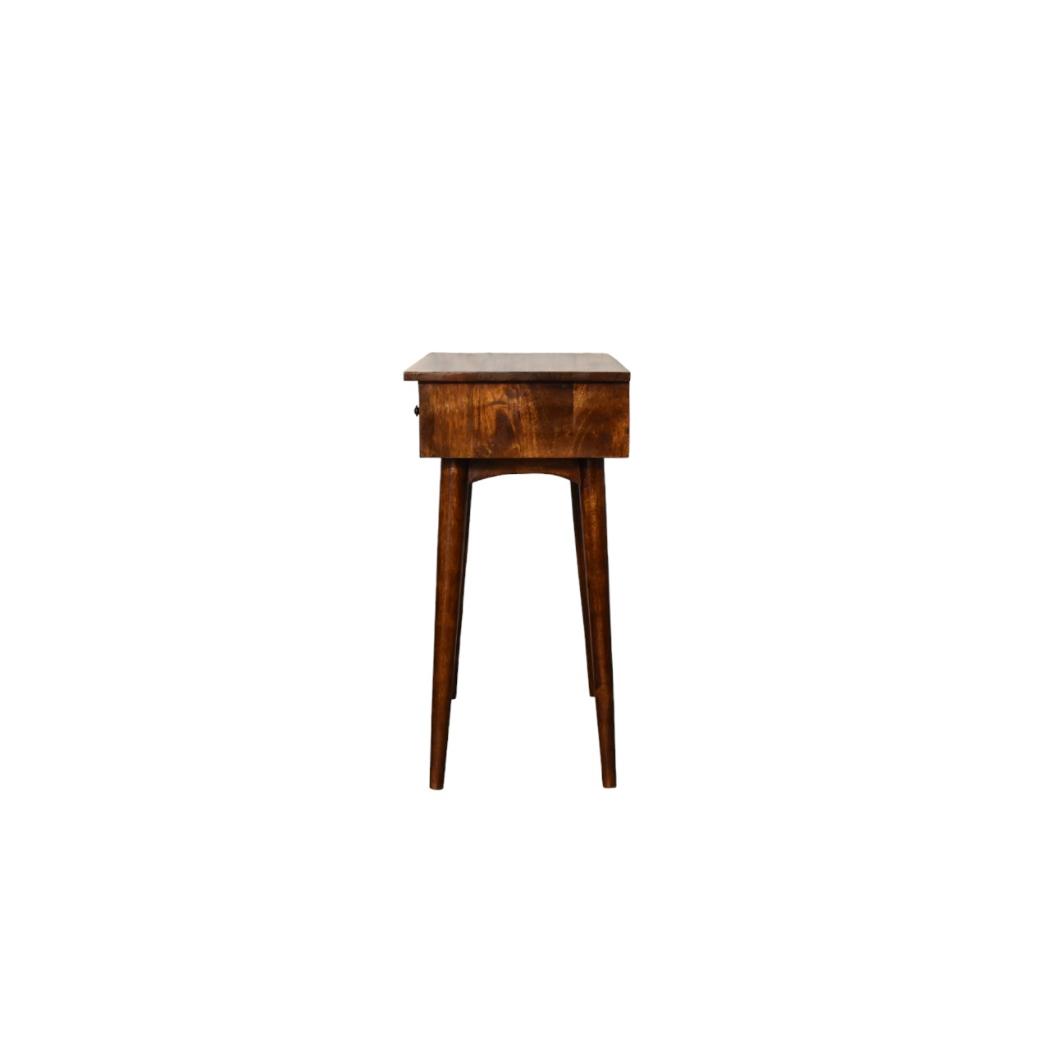 Chestnut Hallway 2 Drawer Console Table | Solid Mango Wood | 2 Drawer Storage