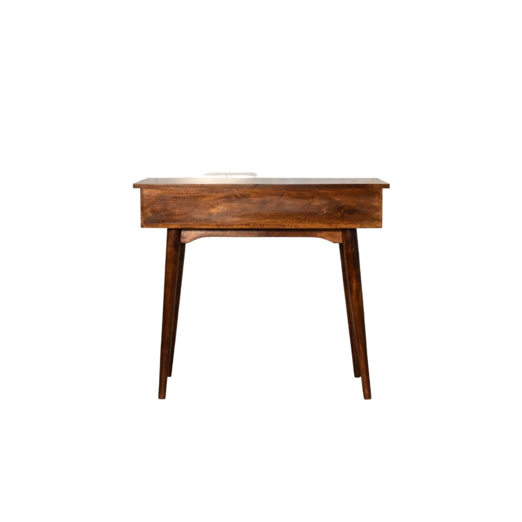 Chestnut Hallway 2 Drawer Console Table | Solid Mango Wood | 2 Drawer Storage