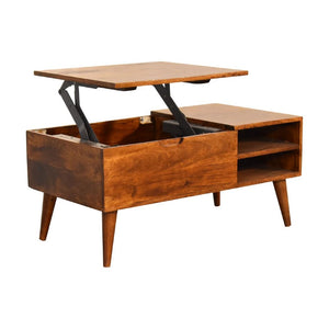 Chestnut Handle Coffee Table | Warm Wood Finish | Living Room Centrepiece