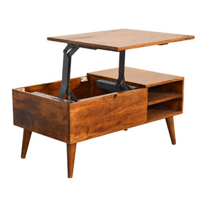 Chestnut Handle Coffee Table | Warm Wood Finish | Living Room Centrepiece