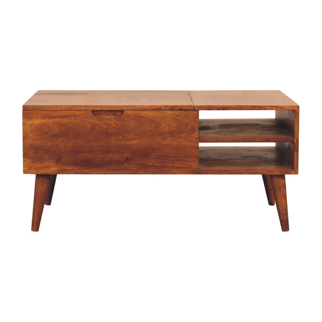 Chestnut Handle Coffee Table | Warm Wood Finish | Living Room Centrepiece