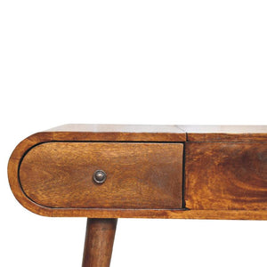Chestnut Mirror Dressing Table | Solid Mango Wood | Bedroom Vanity