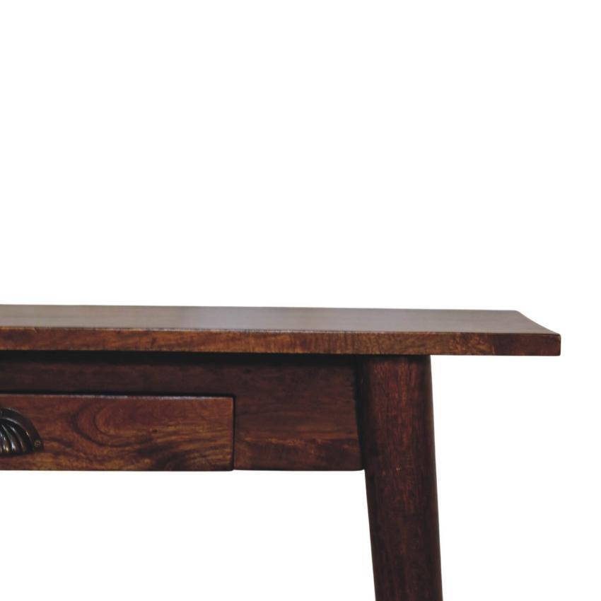 Chestnut Nordic Writing Desk | Compact Timber Desk | Home Office Style