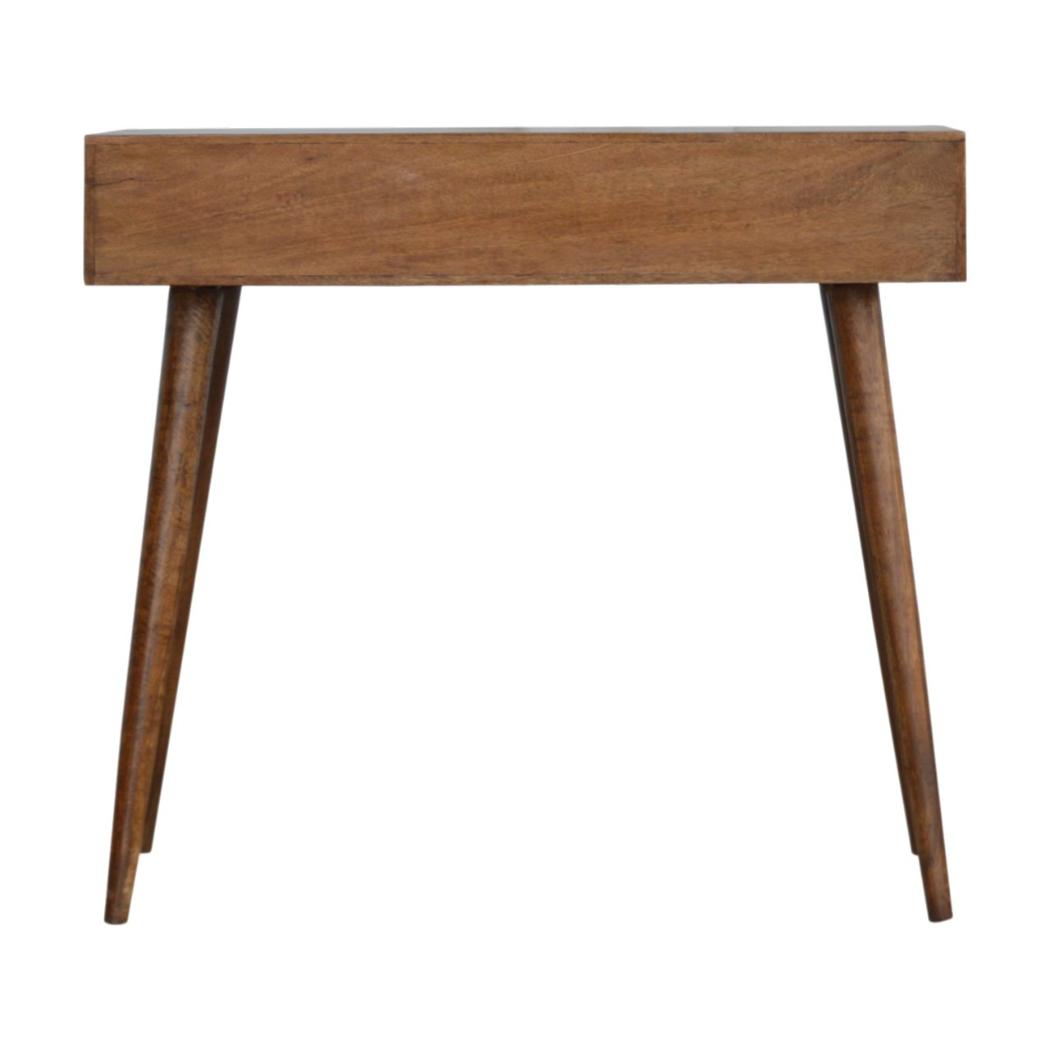 Chestnut Prism Console Table | Geometric Detail | Statement Hallway Furniture