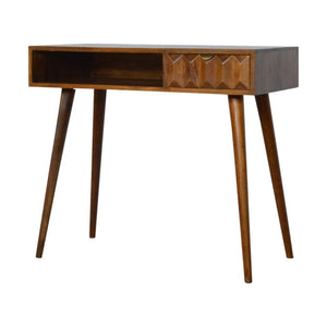 Chestnut Prism Writing Desk | Chestnut Finish | Home Office Desk