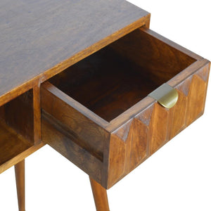 Chestnut Prism Writing Desk | Chestnut Finish | Home Office Desk