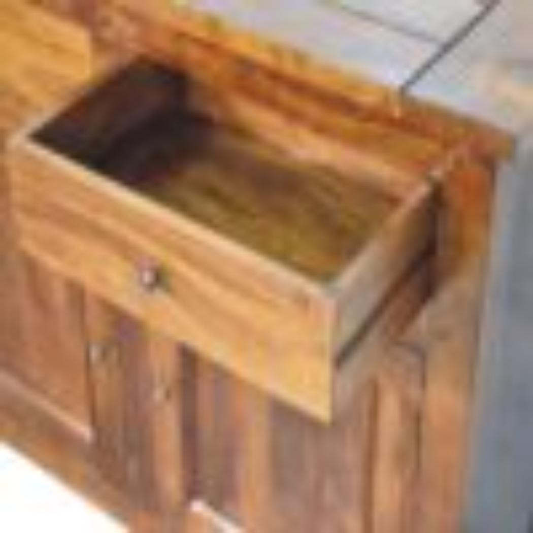 Chestnut Sideboard | 2 Drawer Storage | Dining & Living Room Cabinet