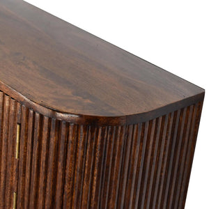 Chunky Wall-Mounted Console | Chestnut Finish | Floating Display Surface