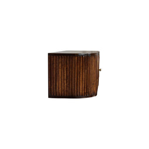 Chunky Wall-Mounted Console | Chestnut Finish | Floating Display Surface