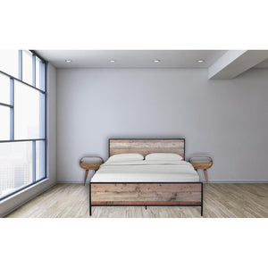 Circular Bedside Table | Solid Mango Wood | Grey Wash Finish | Round Bedroom Storage