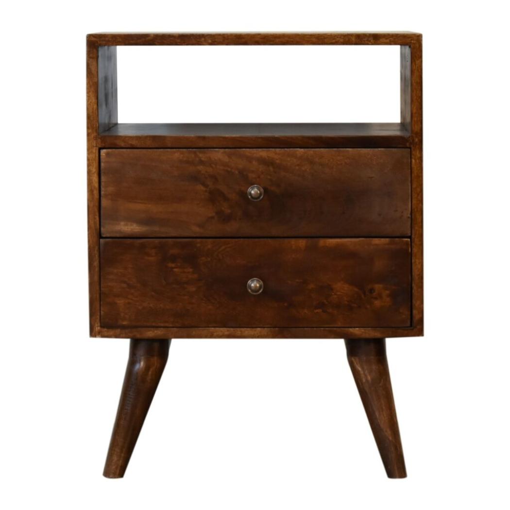 Classic Bedside Table | Chestnut Finish | Timeless Bedroom Storage