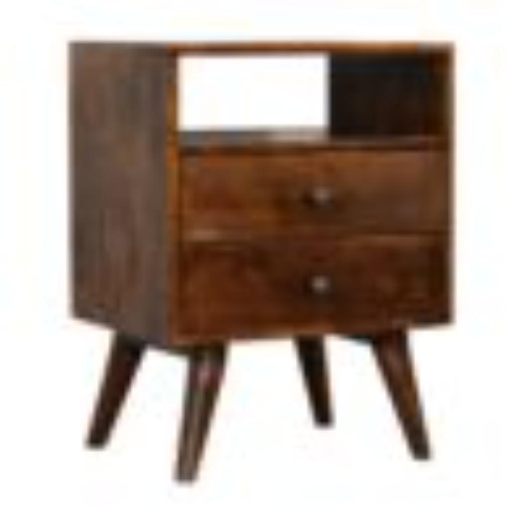 Classic Bedside Table | Chestnut Finish | Timeless Bedroom Storage