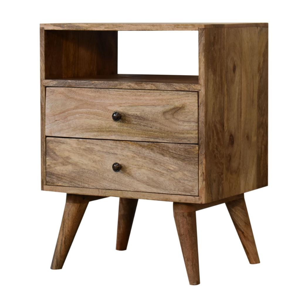 Classic Oak-Inspired Bedside Table | Natural Finish | Timeless Bedroom Storage