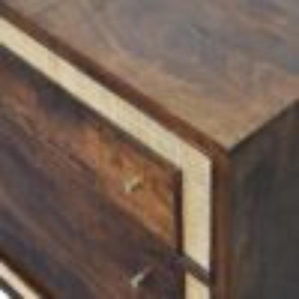 Close-Knit Chest of Drawers | Chestnut Finish | Textured Bedroom Storage