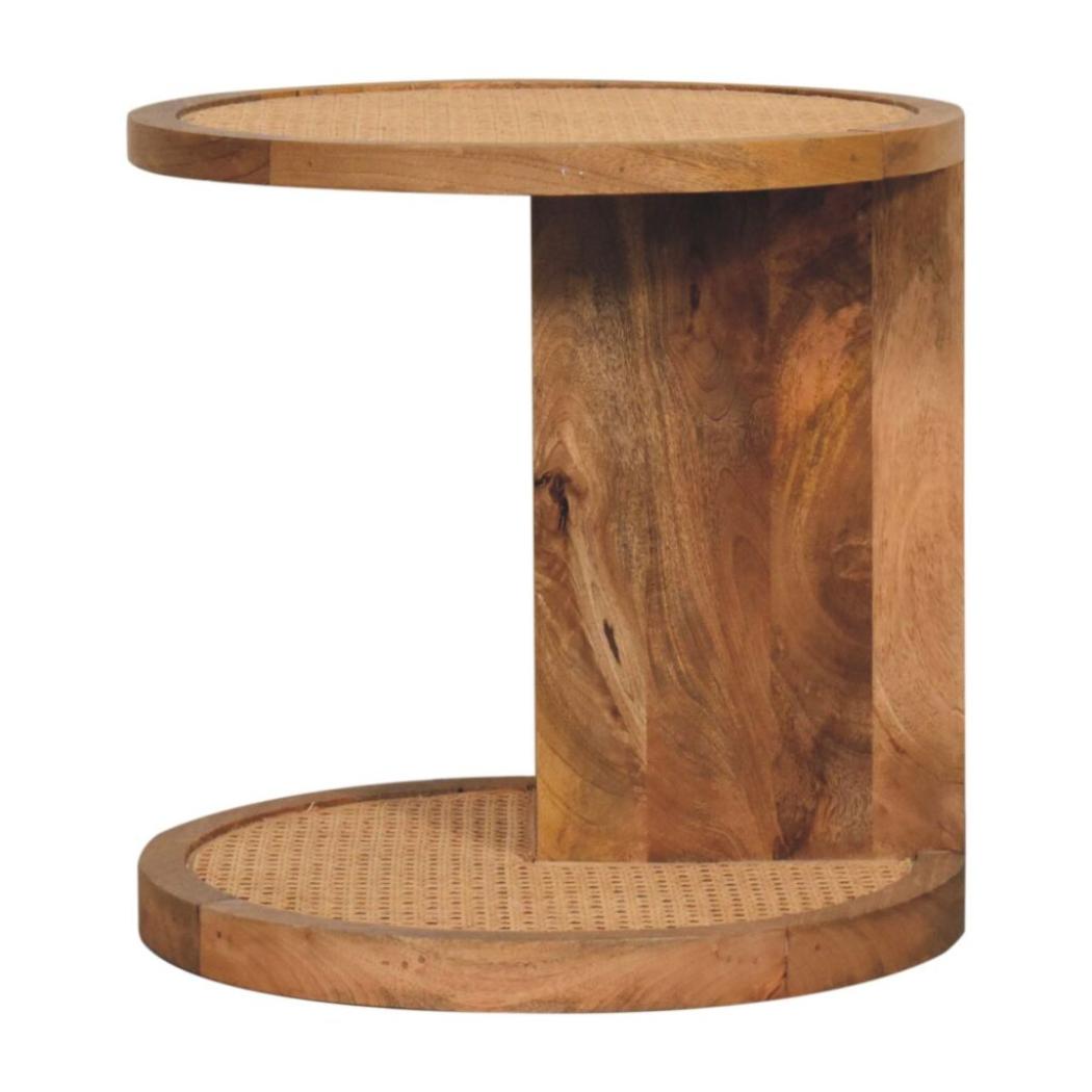 Close-Knit Corner End Table | Compact Design | Space-Saving Accent
