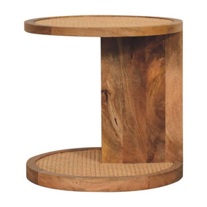 Close-Knit Corner End Table | Compact Design | Space-Saving Accent