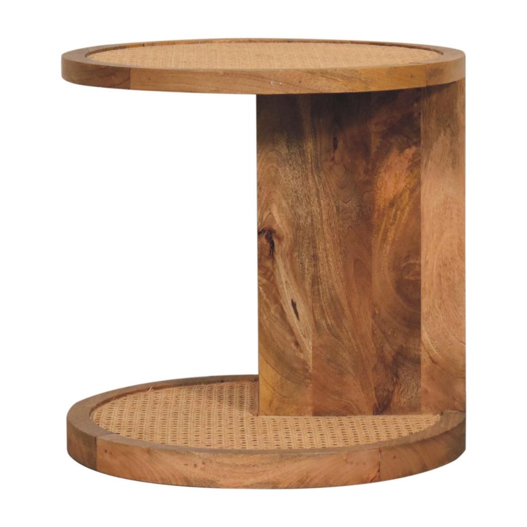 Close-Knit Corner End Table | Compact Design | Space-Saving Accent
