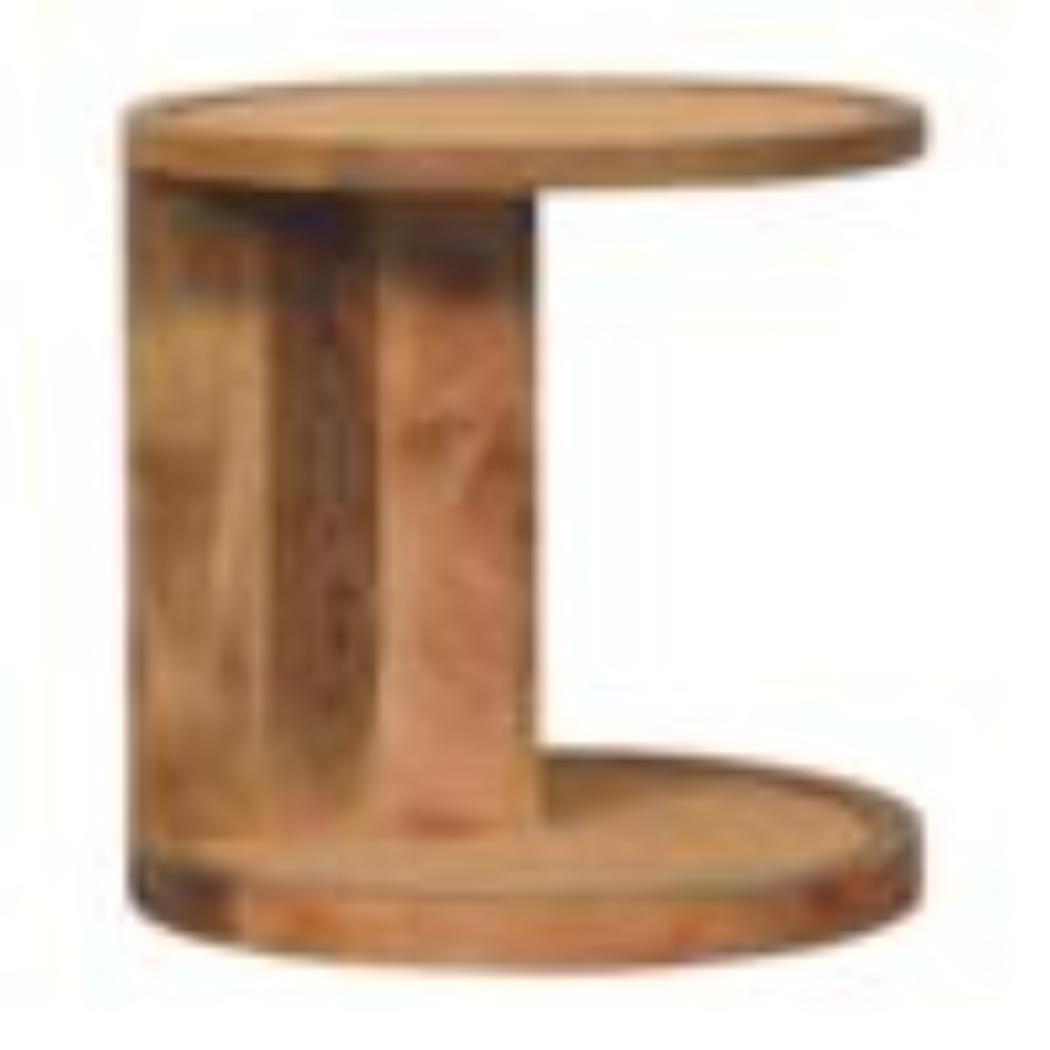Close-Knit Corner End Table | Compact Design | Space-Saving Accent