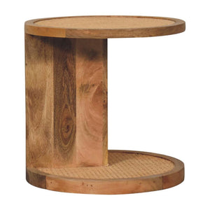 Close-Knit Corner End Table | Compact Design | Space-Saving Accent