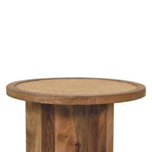 Close-Knit Corner End Table | Compact Design | Space-Saving Accent