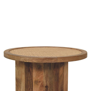 Close-Knit Corner End Table | Compact Design | Space-Saving Accent