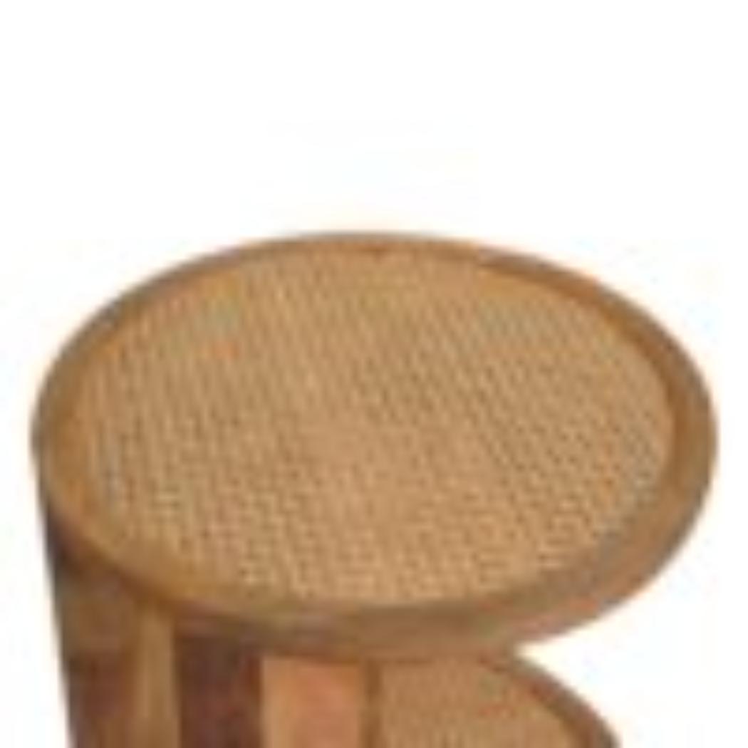 Close-Knit Corner End Table | Compact Design | Space-Saving Accent