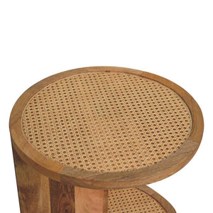 Close-Knit Corner End Table | Compact Design | Space-Saving Accent