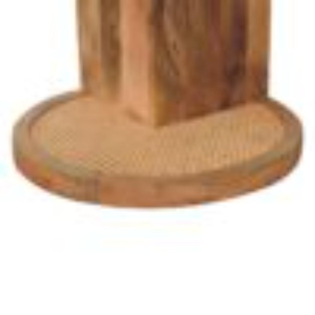 Close-Knit Corner End Table | Compact Design | Space-Saving Accent
