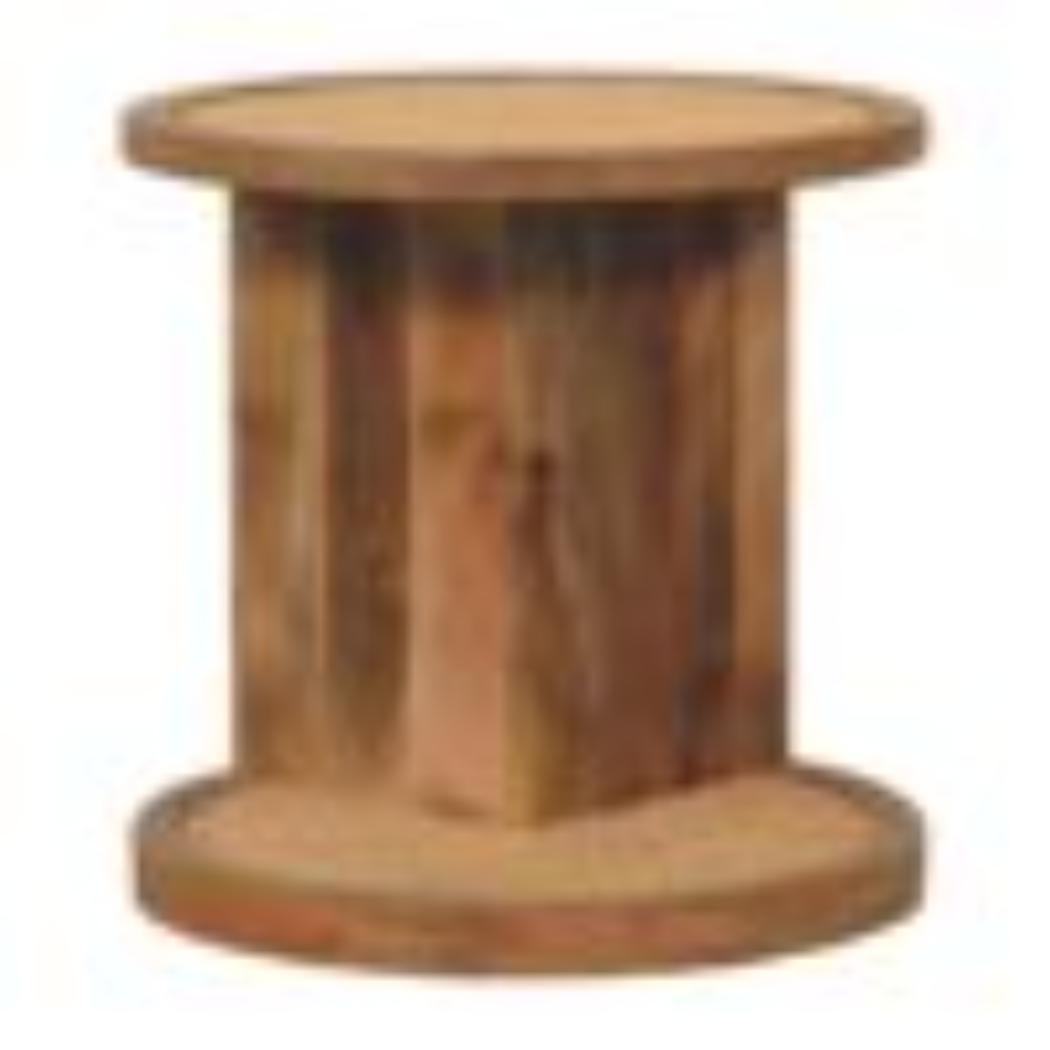 Close-Knit Corner End Table | Compact Design | Space-Saving Accent