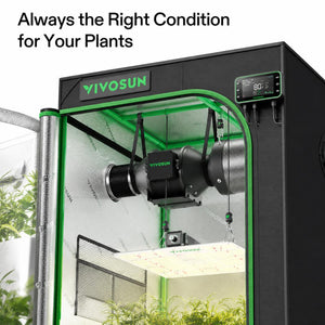 Compact Smart Grow Tent Starter Kit | 2.3x2.3 ft | 150W Full Spectrum LED