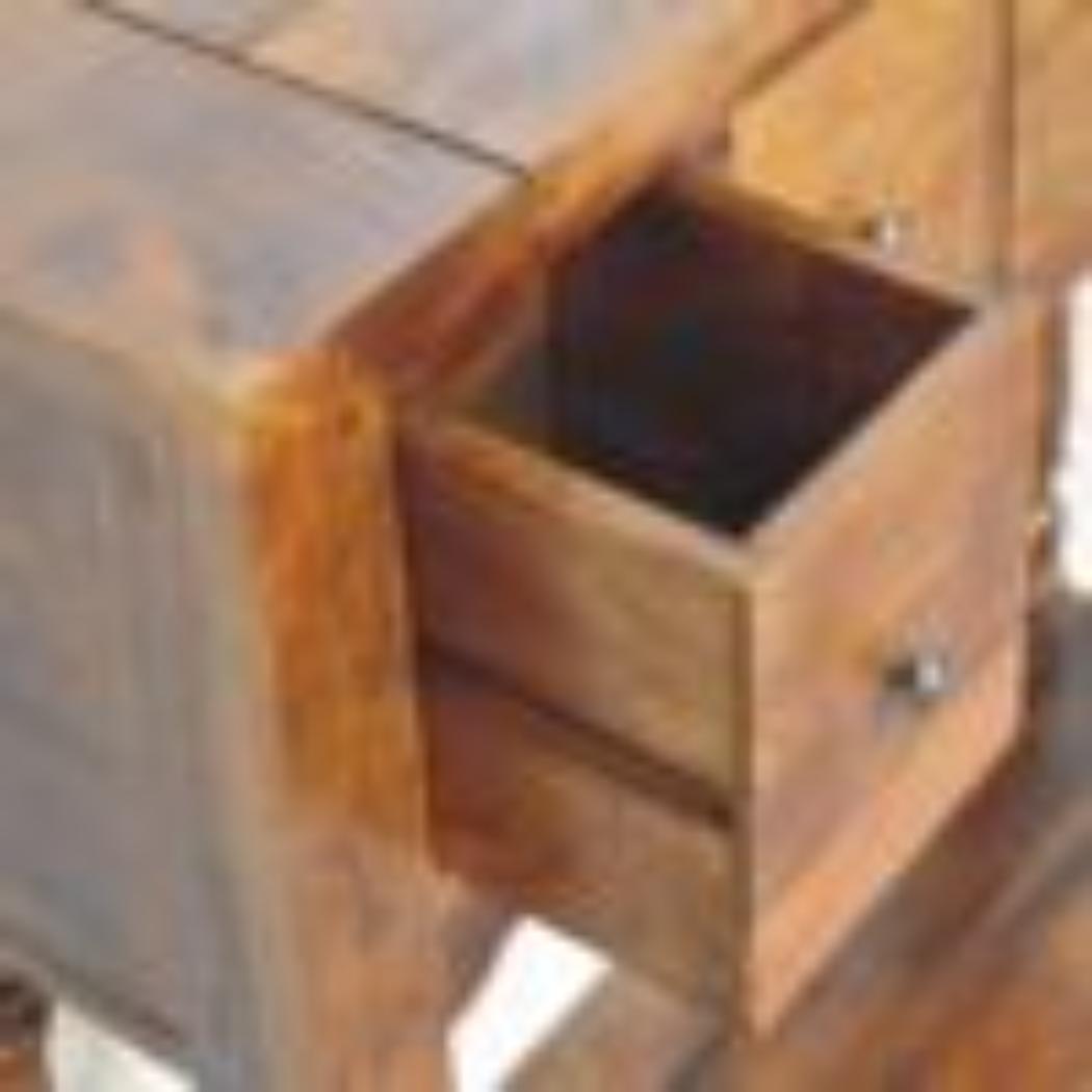 Console Table | Chestnut Finish | 4 Drawer Storage