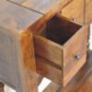 Console Table | Chestnut Finish | 4 Drawer Storage
