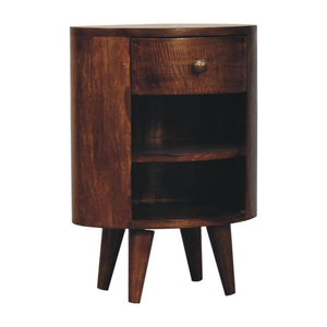 Cortez Bedside Table | Solid Mango Wood | California Walnut Finish