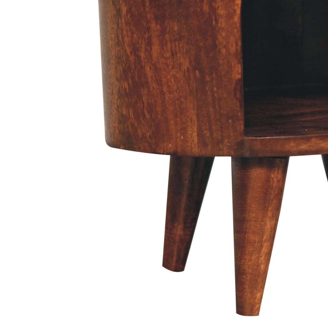 Cortez Bedside Table | Solid Mango Wood | California Walnut Finish