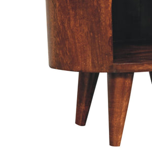 Cortez Bedside Table | Solid Mango Wood | California Walnut Finish