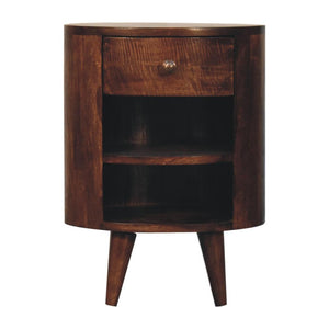 Cortez Bedside Table | Solid Mango Wood | California Walnut Finish