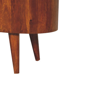 Cortez Chestnut Media Unit | Solid Mango Wood | Artisan-Crafted Design