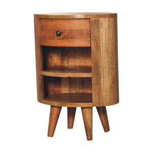 Cortez Oak-Inspired Bedside | Solid Mango Wood | Artisan-Crafted Design