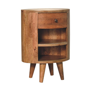 Cortez Oak-Inspired Bedside | Solid Mango Wood | Artisan-Crafted Design