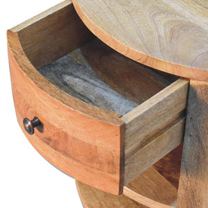 Cortez Oak-Inspired Bedside | Solid Mango Wood | Artisan-Crafted Design