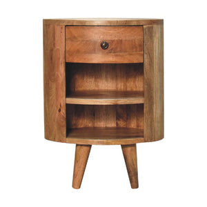 Cortez Oak-Inspired Bedside | Solid Mango Wood | Artisan-Crafted Design