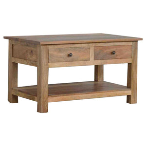 Country Coffee Table | 4 Drawer Storage | Rustic Living Room Table