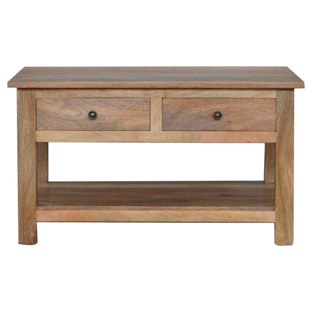 Country Coffee Table | 4 Drawer Storage | Rustic Living Room Table