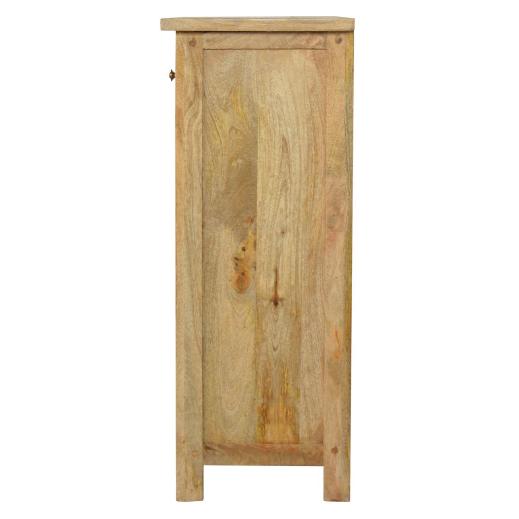 Country Low Bookcase | Open Shelf Storage | Rustic Living Room Display