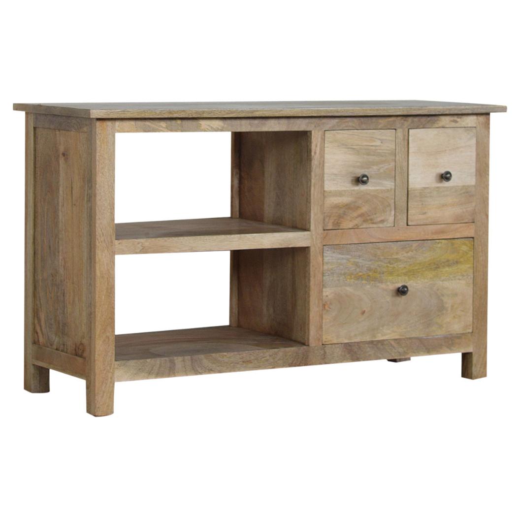 Country Media Unit | 3 Drawer Storage | Rustic TV Entertainment Cabinet