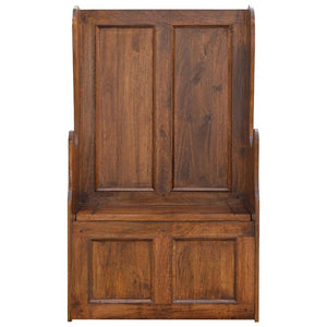Country Style Monks Bench | Lift-Up Storage | Hallway Seating