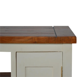 Country Two-Tone Media Unit | TV Storage Cabinet | Rustic Contrast Finish